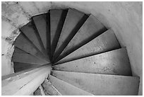 Rock Harbor Lighthouse staircase. Isle Royale National Park ( black and white)