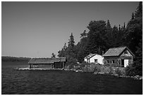 Pete Edisen Fishery. Isle Royale National Park ( black and white)