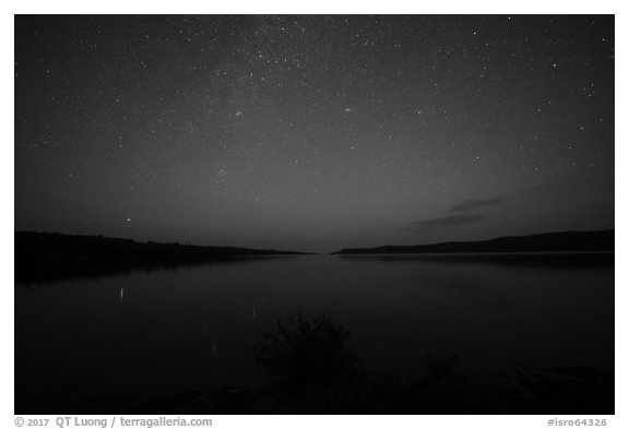 Night, Moskey Basin. Isle Royale National Park (black and white)