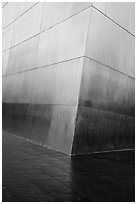 Base of Gateway Arch pillar. Gateway Arch National Park ( black and white)