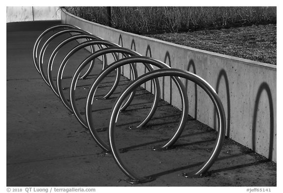 Rings. Gateway Arch National Park (black and white)