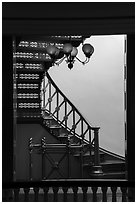 Staircase, Old Courthouse. Gateway Arch National Park ( black and white)