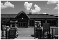 Visitor Center. Mammoth Cave National Park ( black and white)