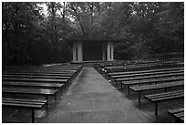 Main park amphitheater. Mammoth Cave National Park ( black and white)