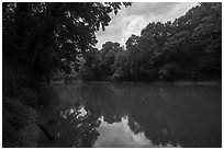 Green River at Dennison Ferry. Mammoth Cave National Park ( black and white)