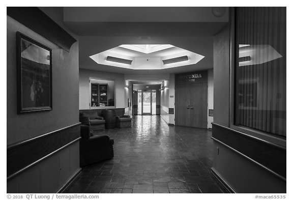 Inside Mammoth Cave Hotel. Mammoth Cave National Park (black and white)