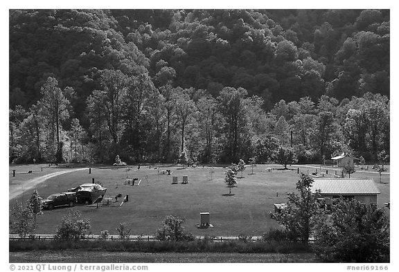 Meadow Creek Campground. New River Gorge National Park and Preserve, West Virginia, USA.