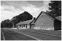 Dickey Ridge Visitor Center. Shenandoah National Park ( black and white)