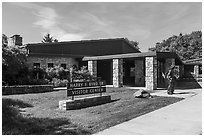 Big Meadows Visitor Center. Shenandoah National Park ( black and white)