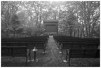 Amphitheater, Big Meadows Campground. Shenandoah National Park ( black and white)