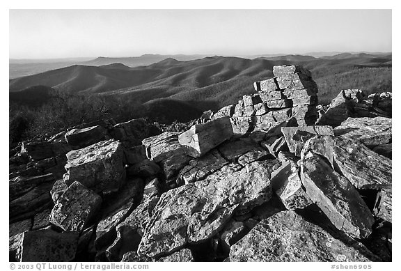 Black Rock, late afternoon. Shenandoah National Park, Virginia, USA.