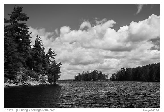 Browns Bay. Voyageurs National Park (black and white)