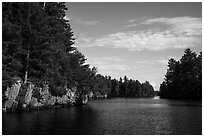 Namakan Narrows. Voyageurs National Park ( black and white)