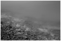 Underwater rocks, Wizard Island. Crater Lake National Park ( black and white)