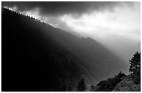 Kings Canyon from Cedar Grove overlook. Kings Canyon National Park ( black and white)