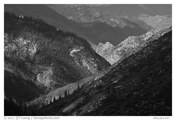 Canyon of the South Forks of the Kings River. Kings Canyon National Park, California, USA.