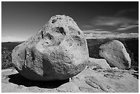 Glacial erratics, Buena Vista. Kings Canyon National Park ( black and white)