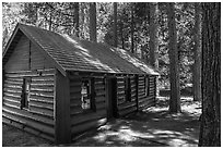 Cedar Grove Visitor Center. Kings Canyon National Park ( black and white)