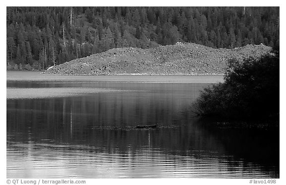 Butte Lake. Lassen Volcanic National Park (black and white)