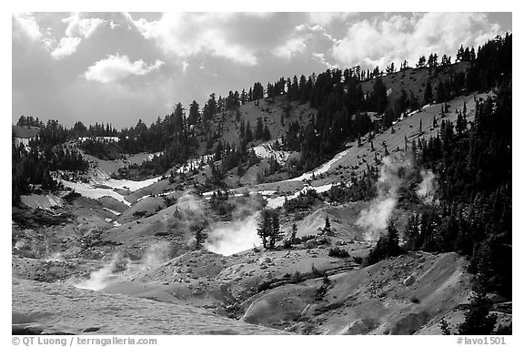 Bumpass Hell thermal area. Lassen Volcanic National Park, California, USA.