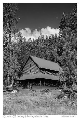 Drakesbad. Lassen Volcanic National Park (black and white)