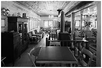 Lobby room, Drakesbad. Lassen Volcanic National Park ( black and white)