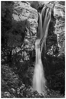 Mill Creek Falls. Lassen Volcanic National Park ( black and white)