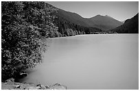 Diablo Lake, North Cascades National Park Service Complex,  North Cascades National Park Service Complex.  ( black and white)