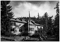 Golden West Visitor Center, Stehekin, North Cascades National Park Service Complex.  ( black and white)