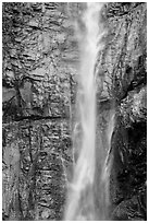 Upper Rainbow Falls, Stehekin, North Cascades National Park Service Complex.  ( black and white)