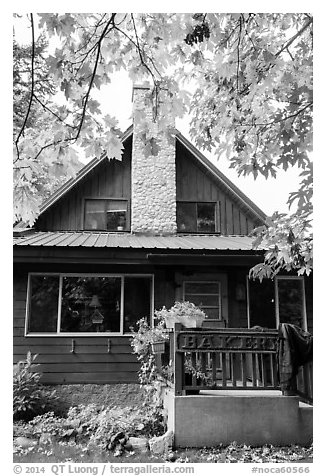 Stehekin Pastry Company, Stehekin, North Cascades National Park Service Complex.  (black and white)