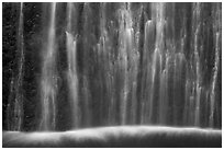 Ethereal waters, base of Marymere Fall. Olympic National Park ( black and white)