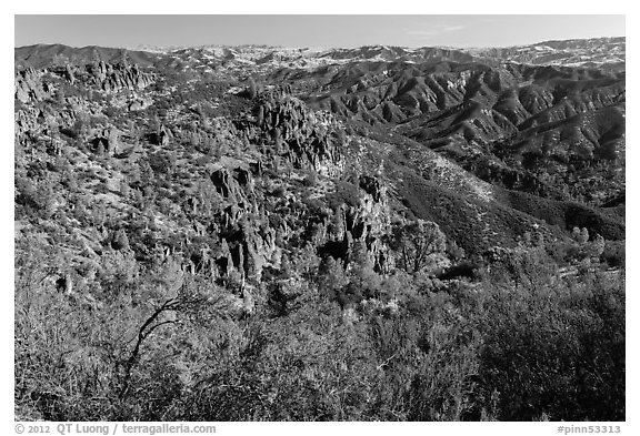 Gabilan Mountains. Pinnacles National Park, California, USA.