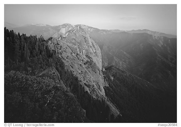 Moro Rock, dusk. Sequoia National Park, California, USA.