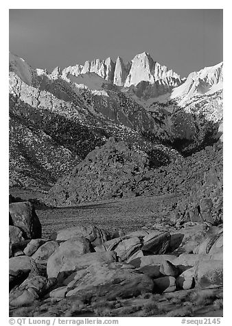 Alabama hills and Mt Whitney. Sequoia National Park, California, USA.