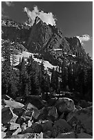 The Watchtower. Sequoia National Park, California, USA. (black and white)