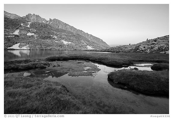 High Sierra Nevada Landscape at dawn. Sequoia National Park, California, USA.