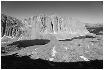 Hitchcock Lakes and Mt Hitchcock. Sequoia National Park ( black and white)