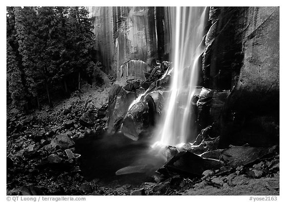 Base of Vernal Falls. Yosemite National Park, California, USA.