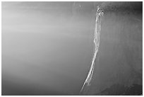 El Capitan, hazy late afternoon. Yosemite National Park, California, USA. (black and white)