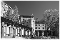 Ahwahnee lodge. Yosemite National Park ( black and white)