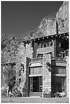 Ahwahnee hotel. Yosemite National Park ( black and white)