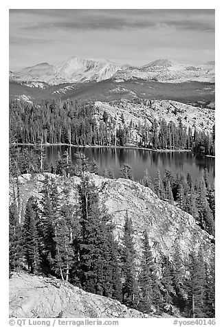 Granite domes and May Lake. Yosemite National Park, California, USA.