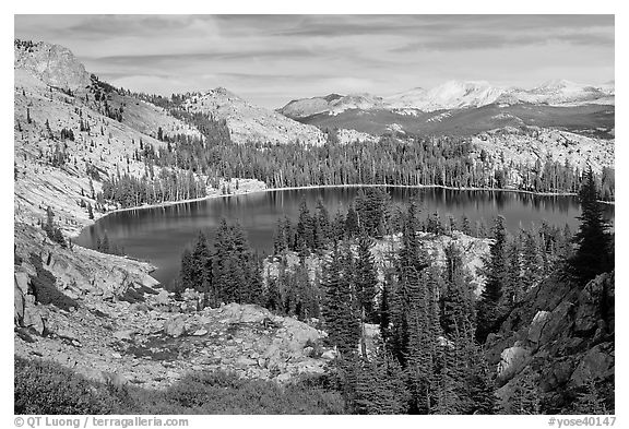 May Lake, granite domes, and forest. Yosemite National Park, California, USA.