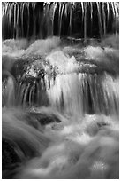 Cascades, Fern Spring. Yosemite National Park ( black and white)