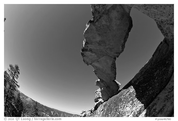 Indian Arch from below. Yosemite National Park, California, USA.