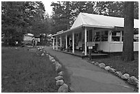 Tuolumne Lodge dining room. Yosemite National Park ( black and white)