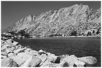 Shepherd Crest West above Upper McCabe Lake. Yosemite National Park ( black and white)