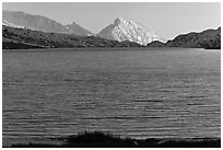 Roosevelt Lake and Ragged Peak. Yosemite National Park ( black and white)