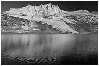 Sheep Peak and  Roosevelt Lake. Yosemite National Park ( black and white)